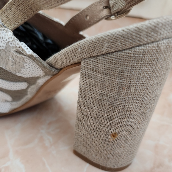 Alex + Alex Embroidered Slingback Sandal Block Heels - Picture 3 of 5